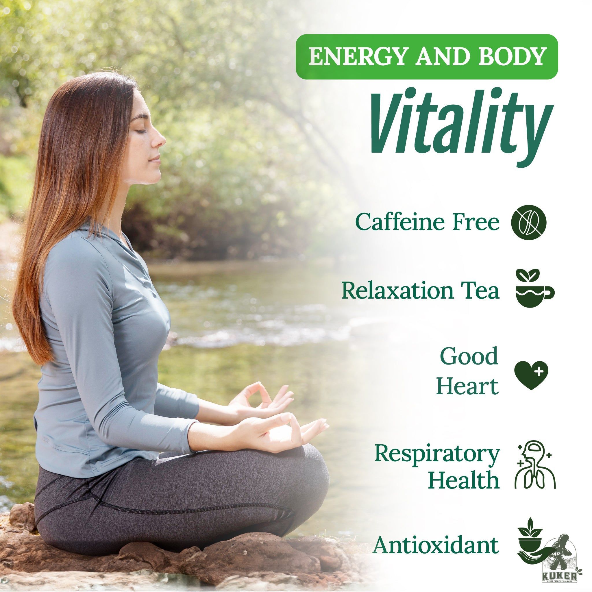 Heart Chakra Tea 20 Biodegradable Bags | 30g Anahata Balance Yoga Tea | - Image 5