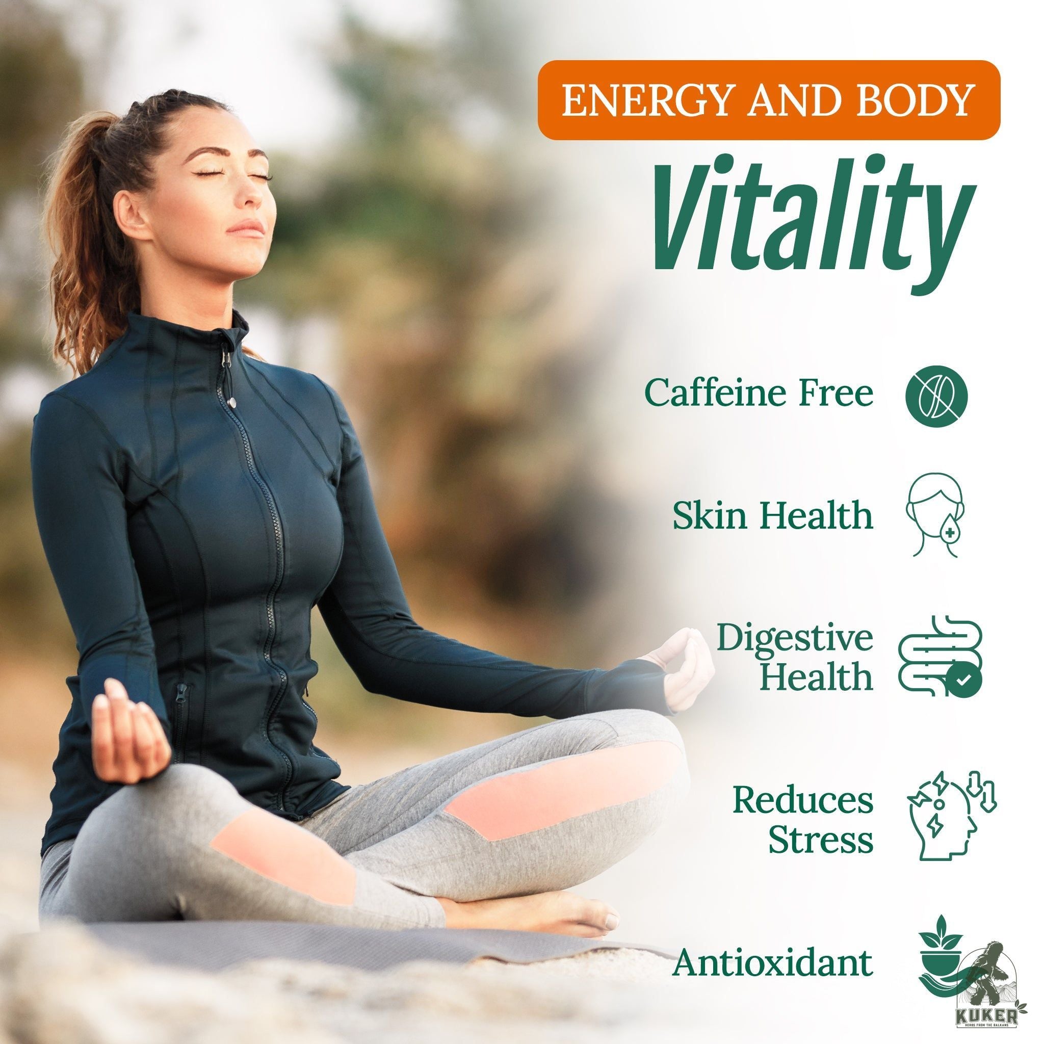 Sacral Chakra Tea 30g | Svadhishtana Balance Yoga Tea | 20 Biodegradable Bags - Image 2