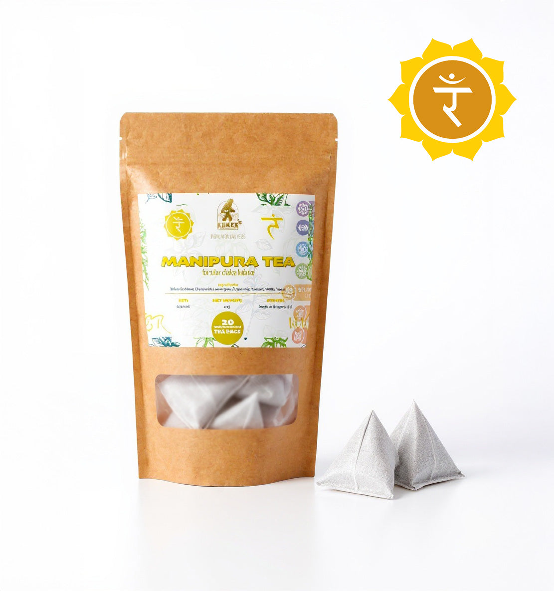 Solar Chakra Tea 20 Biodegradable Bags | 30g | Manipura Balance Yoga Tea