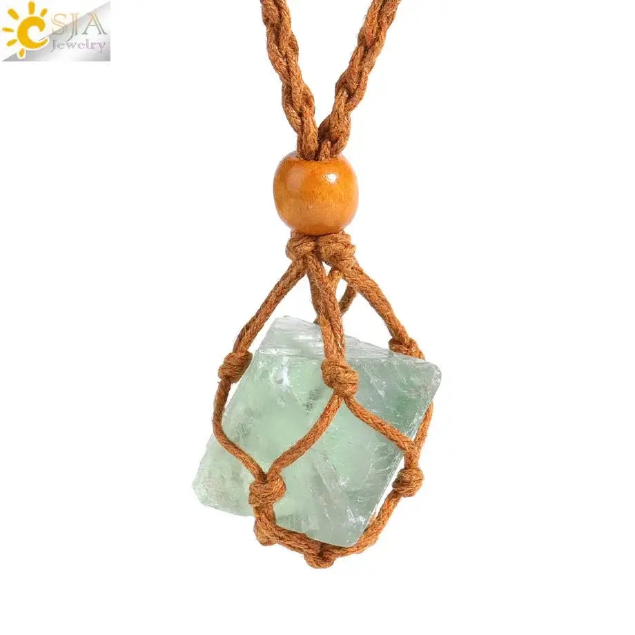 Natural Crystal Healing Necklace – Raw Gemstone Pendant Adjustable Cord for Women & Men - Image 7